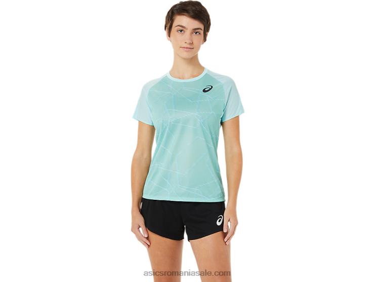 Asics albastru clar top lejer cu maneca scurta de dama ZF4643263