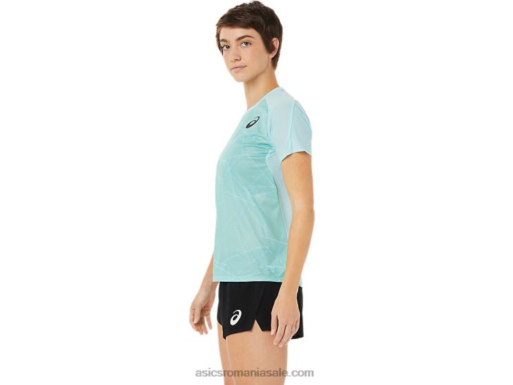 Asics albastru clar top lejer cu maneca scurta de dama ZF4643263