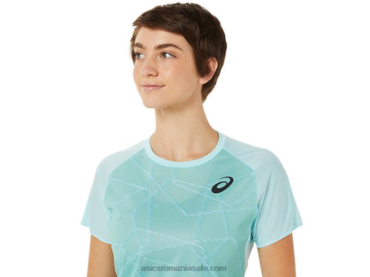 Asics albastru clar top lejer cu maneca scurta de dama ZF4643263