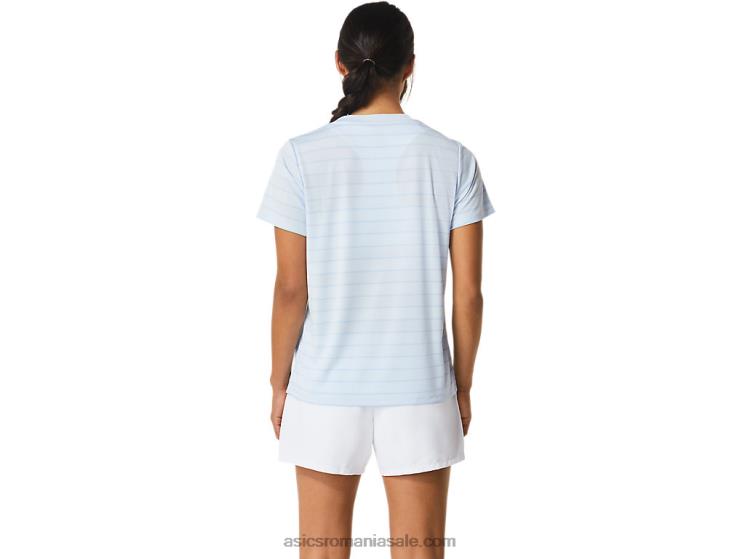 Asics cer moale top cu mânecă scurtă cu dungi curte pentru femei ZF4642515