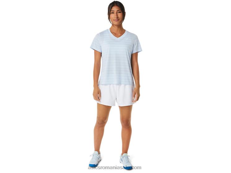 Asics cer moale top cu mânecă scurtă cu dungi curte pentru femei ZF4642515