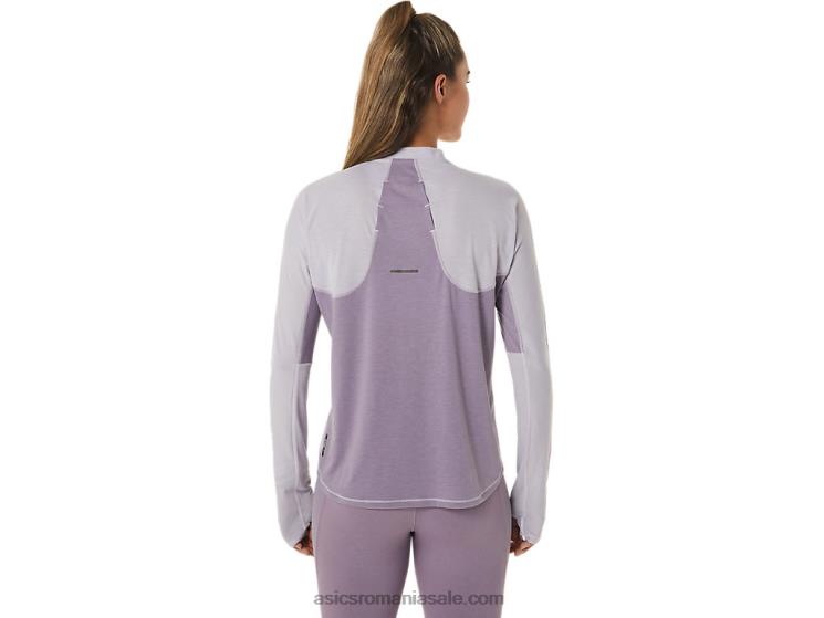 Asics cuarț violet amurg/violet bluză metarun cu mânecă lungă cu fermoar 1/2 pentru damă ZF4642480