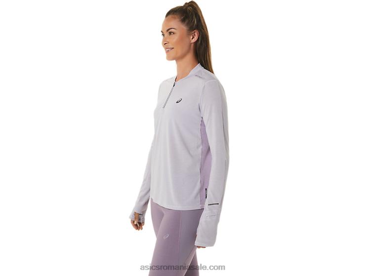 Asics cuarț violet amurg/violet bluză metarun cu mânecă lungă cu fermoar 1/2 pentru damă ZF4642480