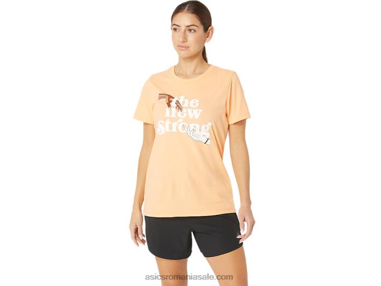 Asics dună de vară noul tricou strong run pentru femei ZF4642232