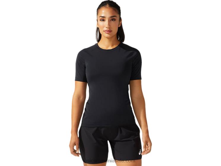 Asics echipa neagra top de lupte din 2 piese pentru femei ZF4643785