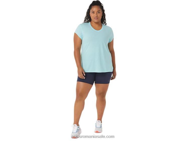 Asics erica albastru limpede top de damă negru cu decolteu în v ZF4643403