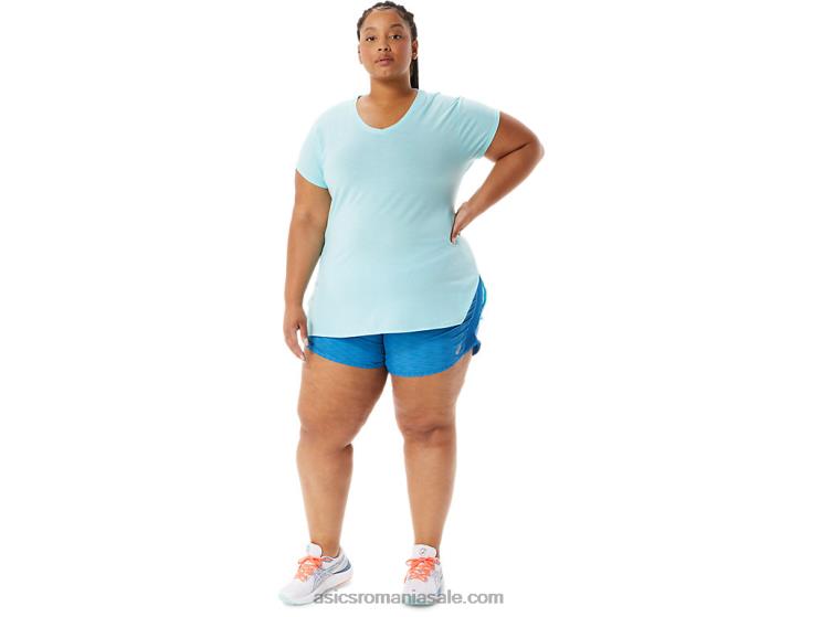 Asics erica albastru limpede top de damă negru cu decolteu în v ZF4643403
