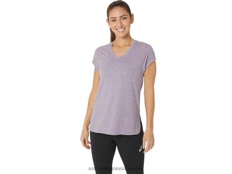 Asics erica de cuarț violet top de damă negru cu decolteu în v ZF4642150