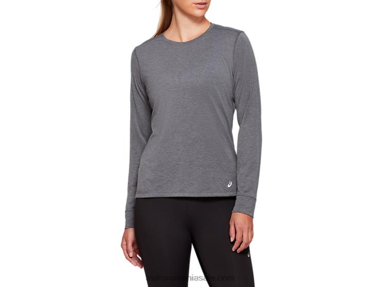 Asics erica gri închis top dorai cu mânecă lungă de damă ZF4644177
