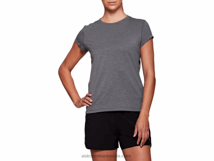 Asics erica gri închis top dorai cu mânecă scurtă de damă ZF4644035