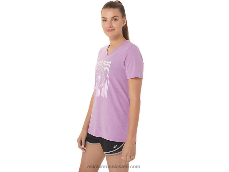 Asics erica orhidee slogan de floarea soarelui pentru femei, cu decolteu în V ZF4642778