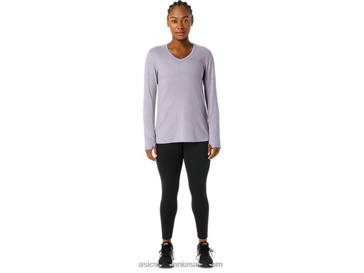 Asics erica violet amurg bluză de damă cu mânecă lungă, tip chic ZF4642304