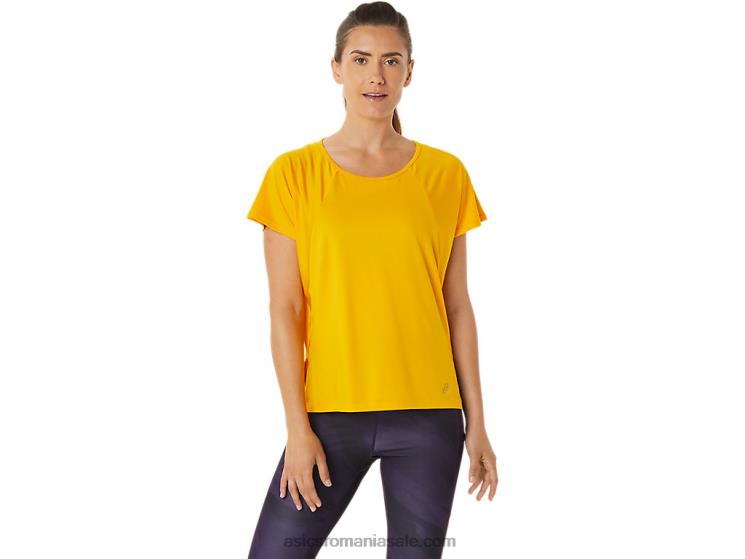 Asics floarea soarelui top cu mânecă scurtă pentru damă ZF4642940