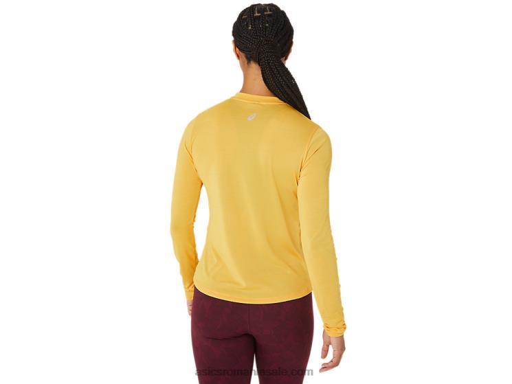 Asics galben tigru top runkoyo cu mânecă lungă cu gât simulat ZF4642802