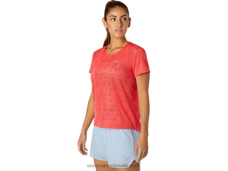 Asics grapefruit roz bluză de damă cu mânecă scurtă ventilată ZF4643818