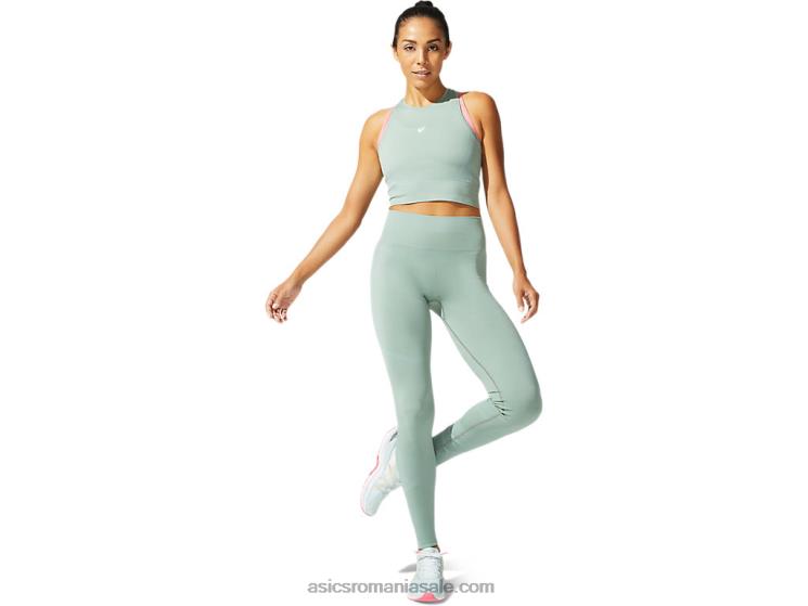Asics gri ardezie top fără cusături pentru femei ZF4643974