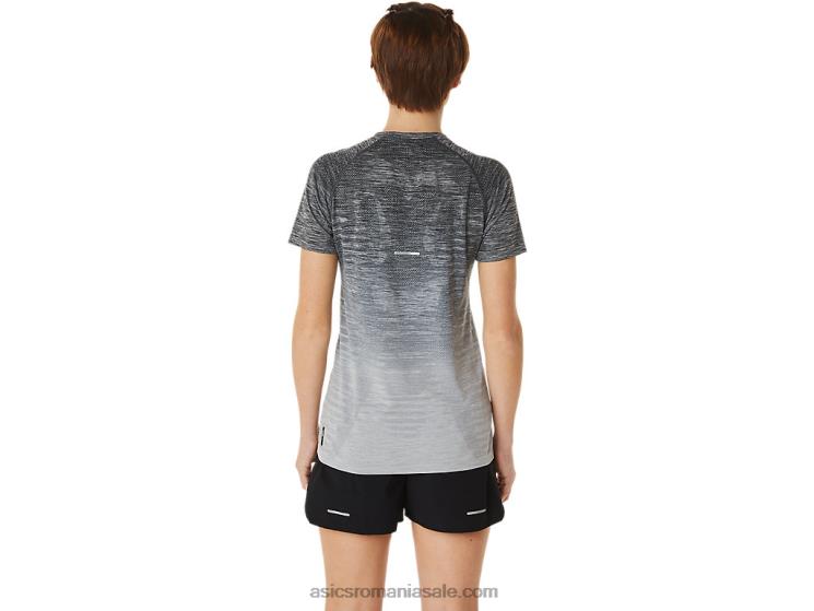 Asics gri purtător/gri ghețar top de damă fără cusături cu mânecă scurtă ZF4643006