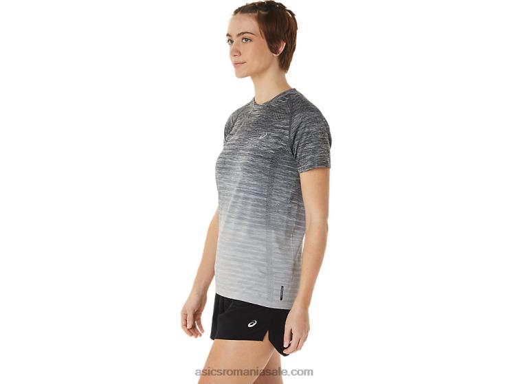 Asics gri purtător/gri ghețar top de damă fără cusături cu mânecă scurtă ZF4643006
