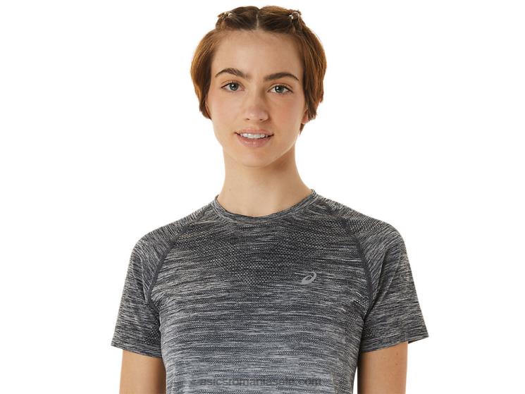 Asics gri purtător/gri ghețar top de damă fără cusături cu mânecă scurtă ZF4643006