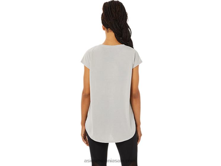 Asics gri stridii top cu mânecă scurtă de damă ZF4643359