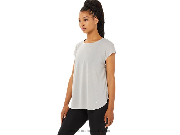 Asics gri stridii top cu mânecă scurtă de damă ZF4643359