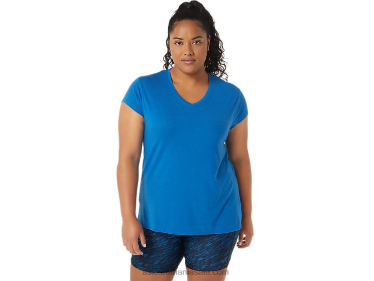 Asics lake drive heather top de damă negru cu decolteu în v ZF4643410