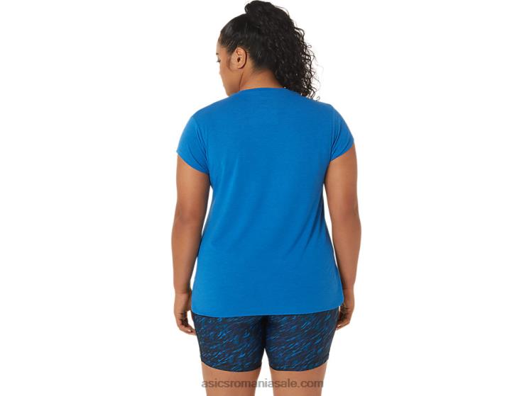 Asics lake drive heather top de damă negru cu decolteu în v ZF4643410