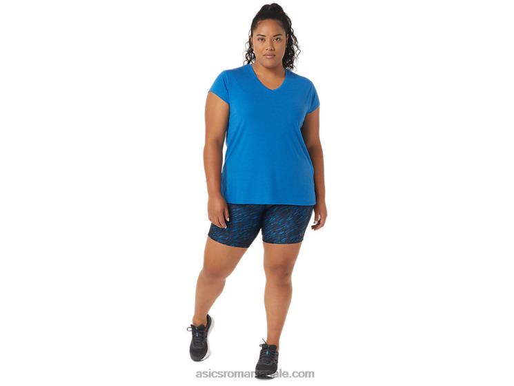 Asics lake drive heather top de damă negru cu decolteu în v ZF4643410
