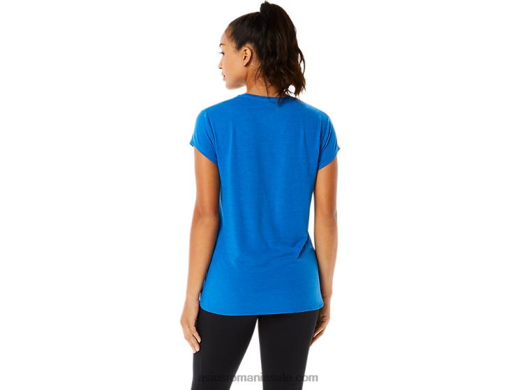 Asics lake drive heather top de damă negru cu decolteu în v ZF4643410