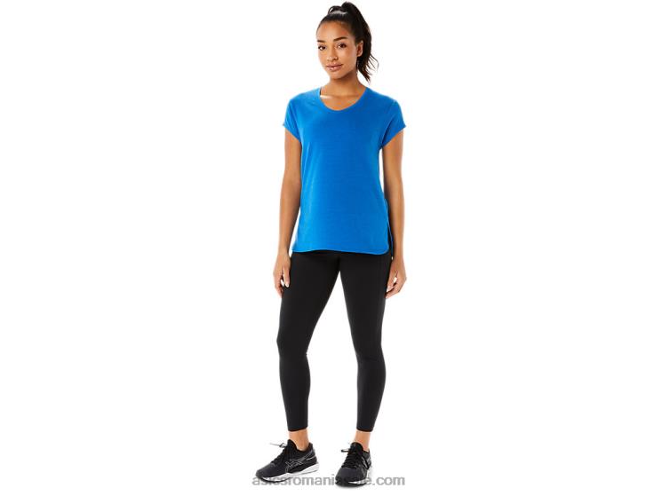 Asics lake drive heather top de damă negru cu decolteu în v ZF4643410