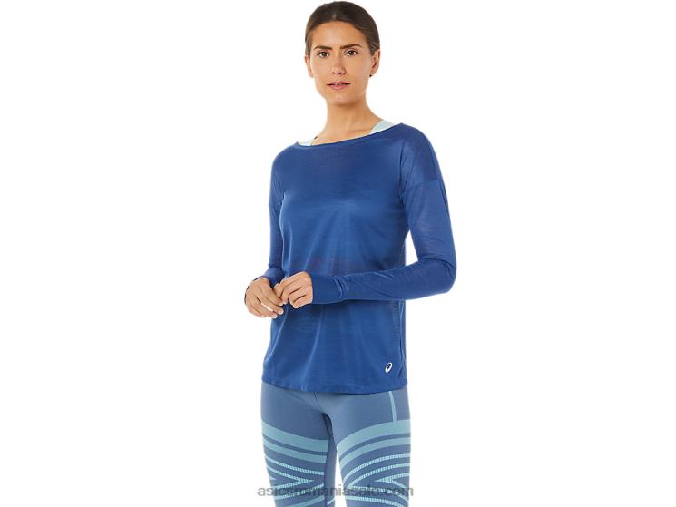 Asics marele rechin top de damă cu mânecă lungă cu spatele deschis ZF4643361
