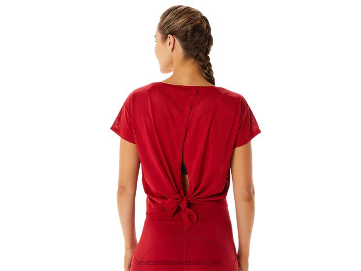Asics merișor top de damă movekoyo jacquard cu mânecă scurtă ZF4642800