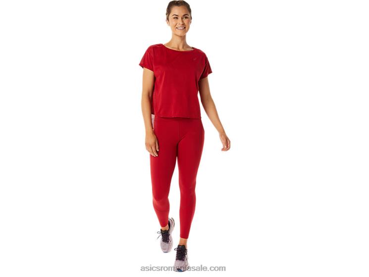 Asics merișor top de damă movekoyo jacquard cu mânecă scurtă ZF4642800