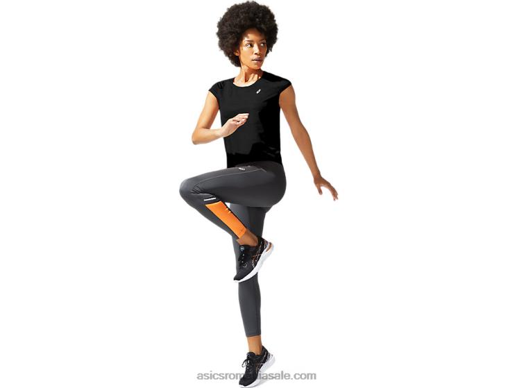 Asics negru de performanță crop top damă sf ventilate ZF4643936