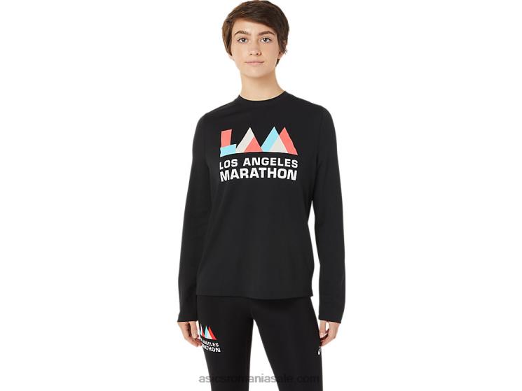 Asics negru de performanță mânecă lungă lam ready-set ii pentru femei ZF4643643