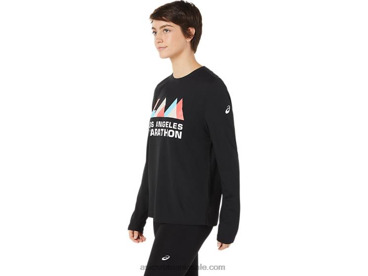 Asics negru de performanță mânecă lungă lam ready-set ii pentru femei ZF4643643