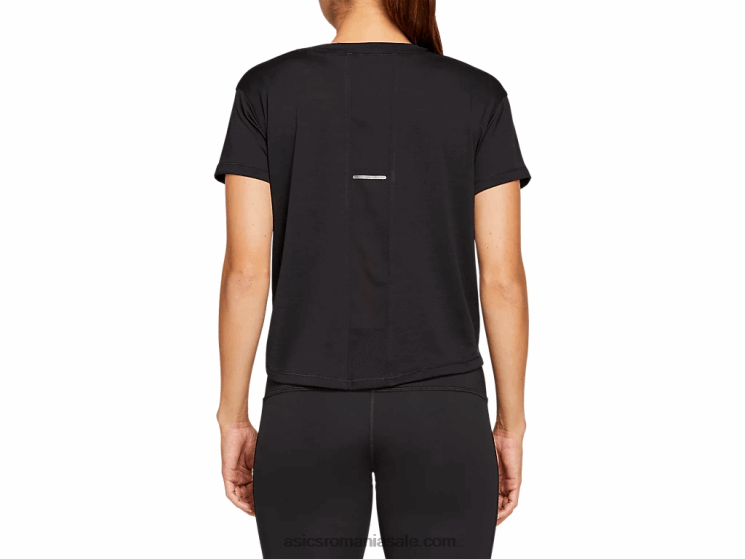 Asics negru de performanță top crop cu mânecă scurtă pentru femei ZF4644142