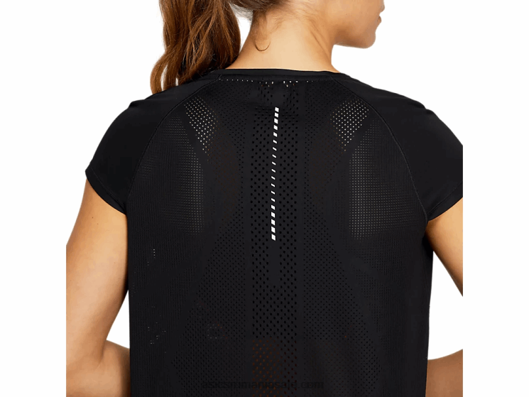 Asics negru de performanță top cu mânecă scurtă pentru femei future Tokyo Ventilate ZF4644129