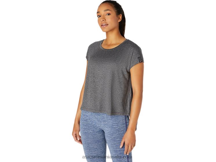 Asics negru de performanță top de dama cu maneca scurta ZF4643669