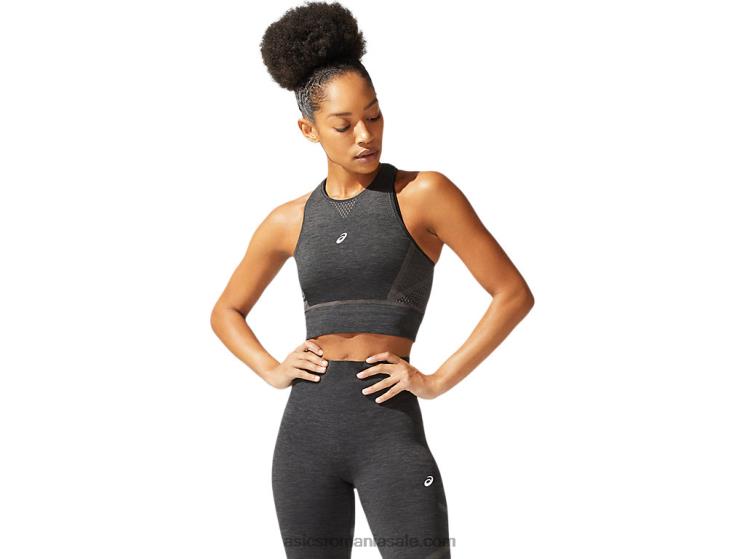 Asics negru de performanță top fără cusături pentru femei ZF4643837