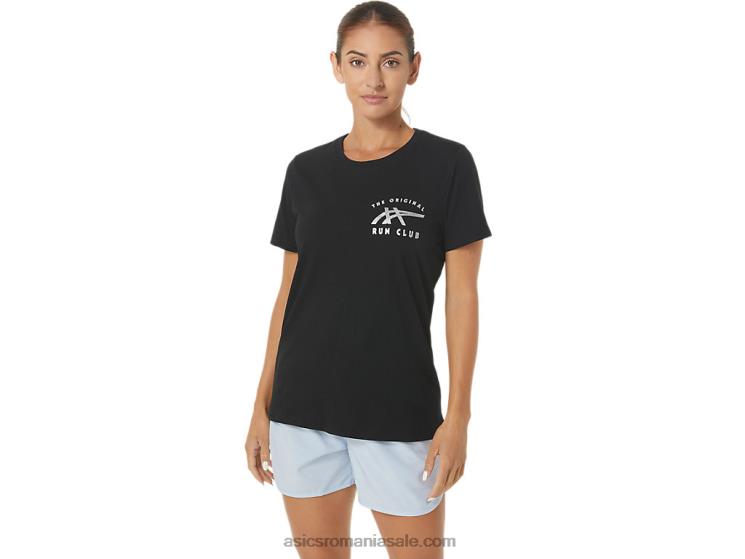 Asics negru de performanță w orc luminos mic logo ss crew ZF4642732