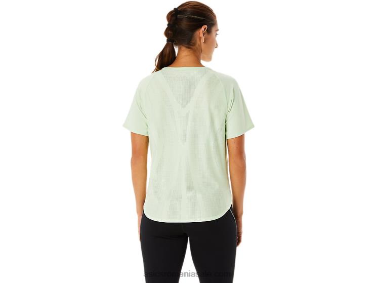 Asics șoptește verde bluză actibreeze cu mânecă scurtă pentru femei ZF4642326
