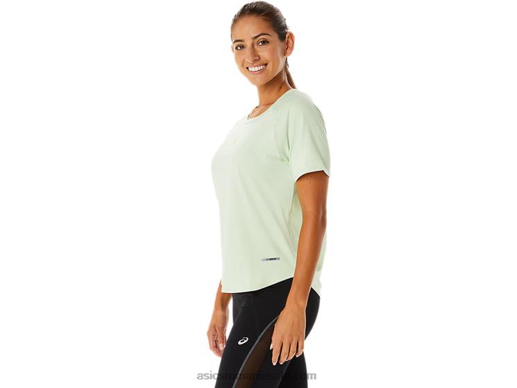 Asics șoptește verde bluză actibreeze cu mânecă scurtă pentru femei ZF4642326