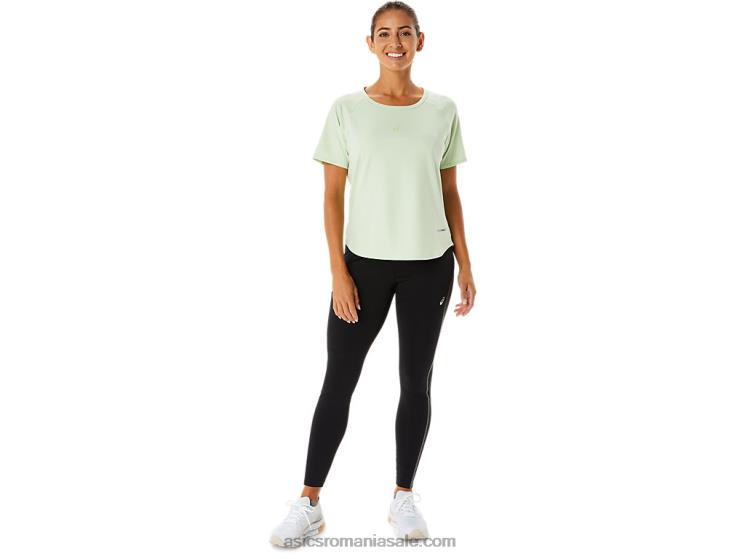 Asics șoptește verde bluză actibreeze cu mânecă scurtă pentru femei ZF4642326
