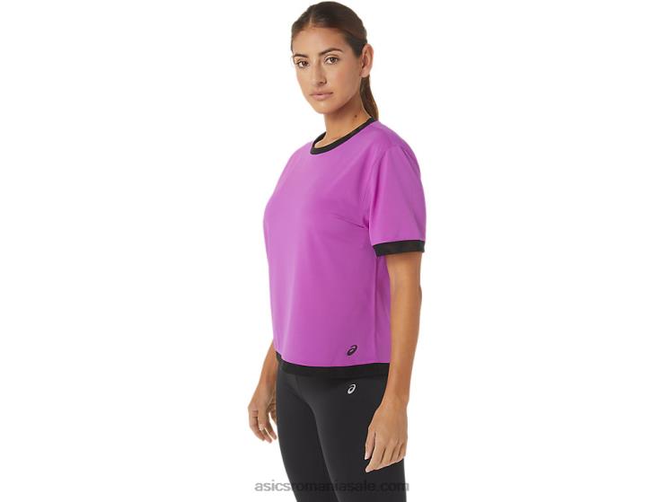 Asics orhidee mânecă scurtă din plasă Kate pentru femei ZF4642748