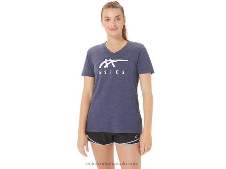 Asics peaton heather damă dungi cu decolteu în V ZF4642972
