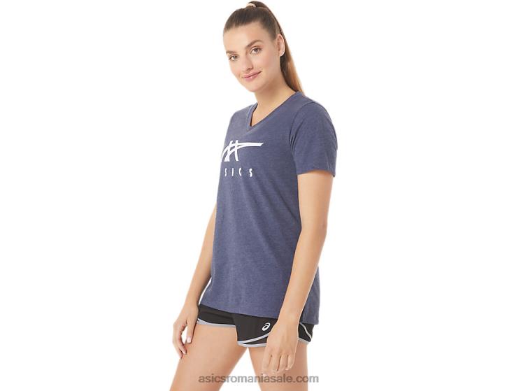 Asics peaton heather damă dungi cu decolteu în V ZF4642972