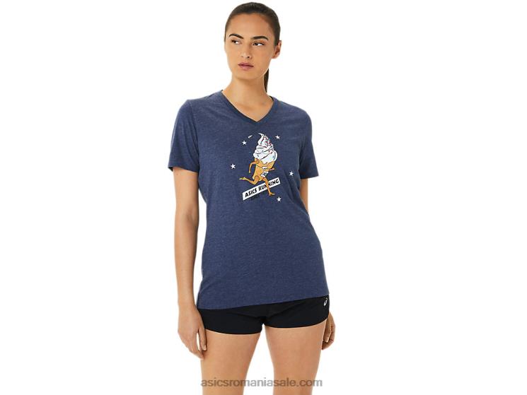 Asics peaton heather înghețată pentru femei vine în mânecă scurtă fierbinte ZF4643194