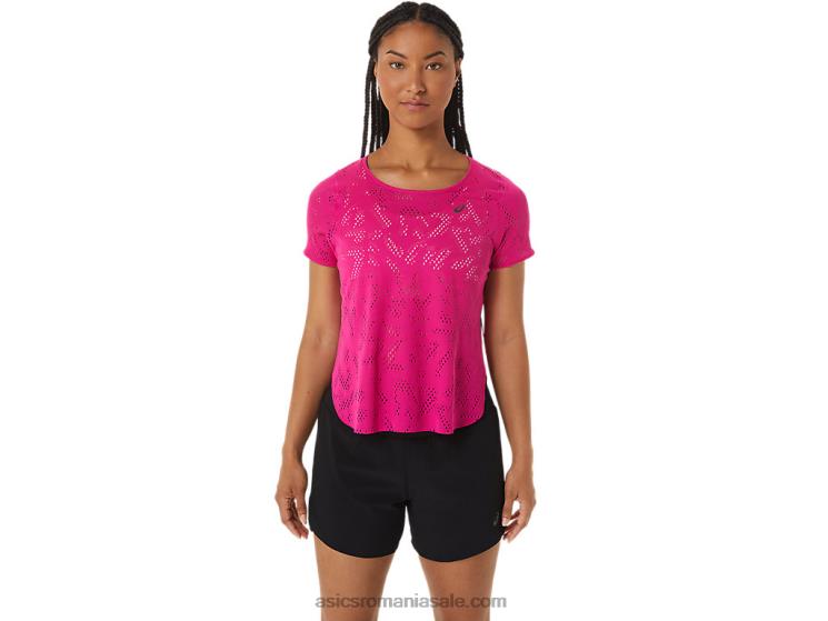 Asics rave roz top cu mânecă scurtă ventilate actibreeze pentru femei ZF4642530