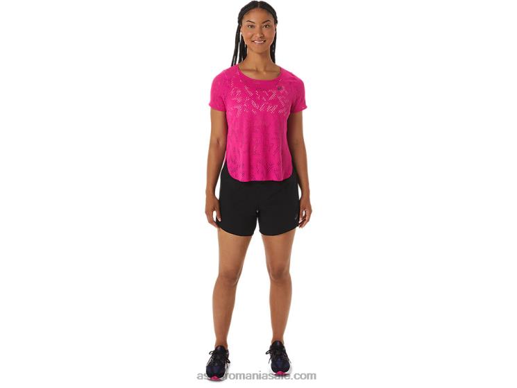 Asics rave roz top cu mânecă scurtă ventilate actibreeze pentru femei ZF4642530